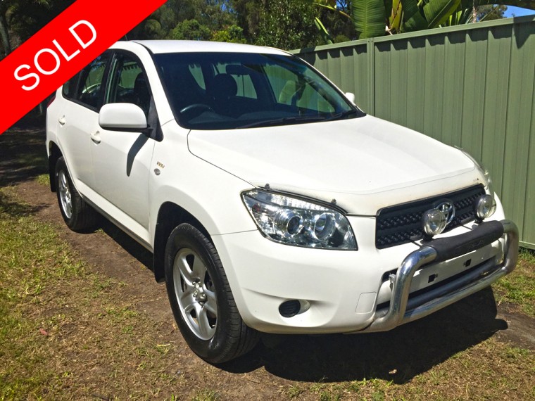 2008 Toyota Rav4 White Sold