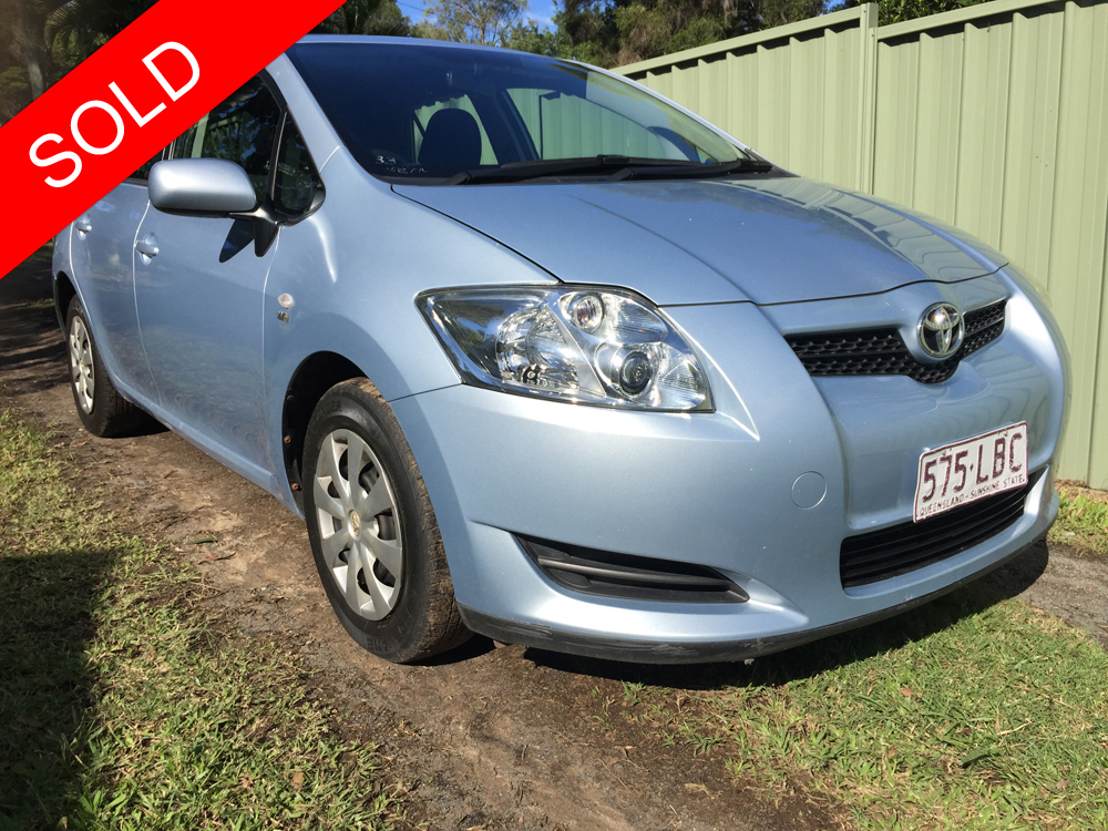 2008 Toyota Corolla Ascent Hatch Blue Used Vehicle Sales