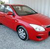 Automatic Hatchback Hyundai I30 2009 Red 1