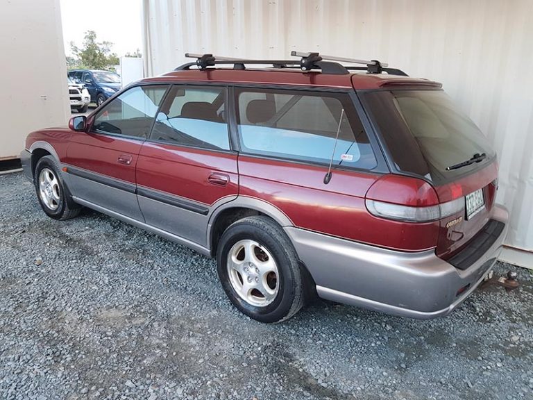 subaru outback limited wagon 1998 red 5