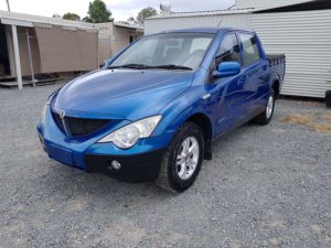 2007 Ssangyong Actyon Sports 4x2 Dual Cab Ute Diesel 5 Speed Manual Blue
